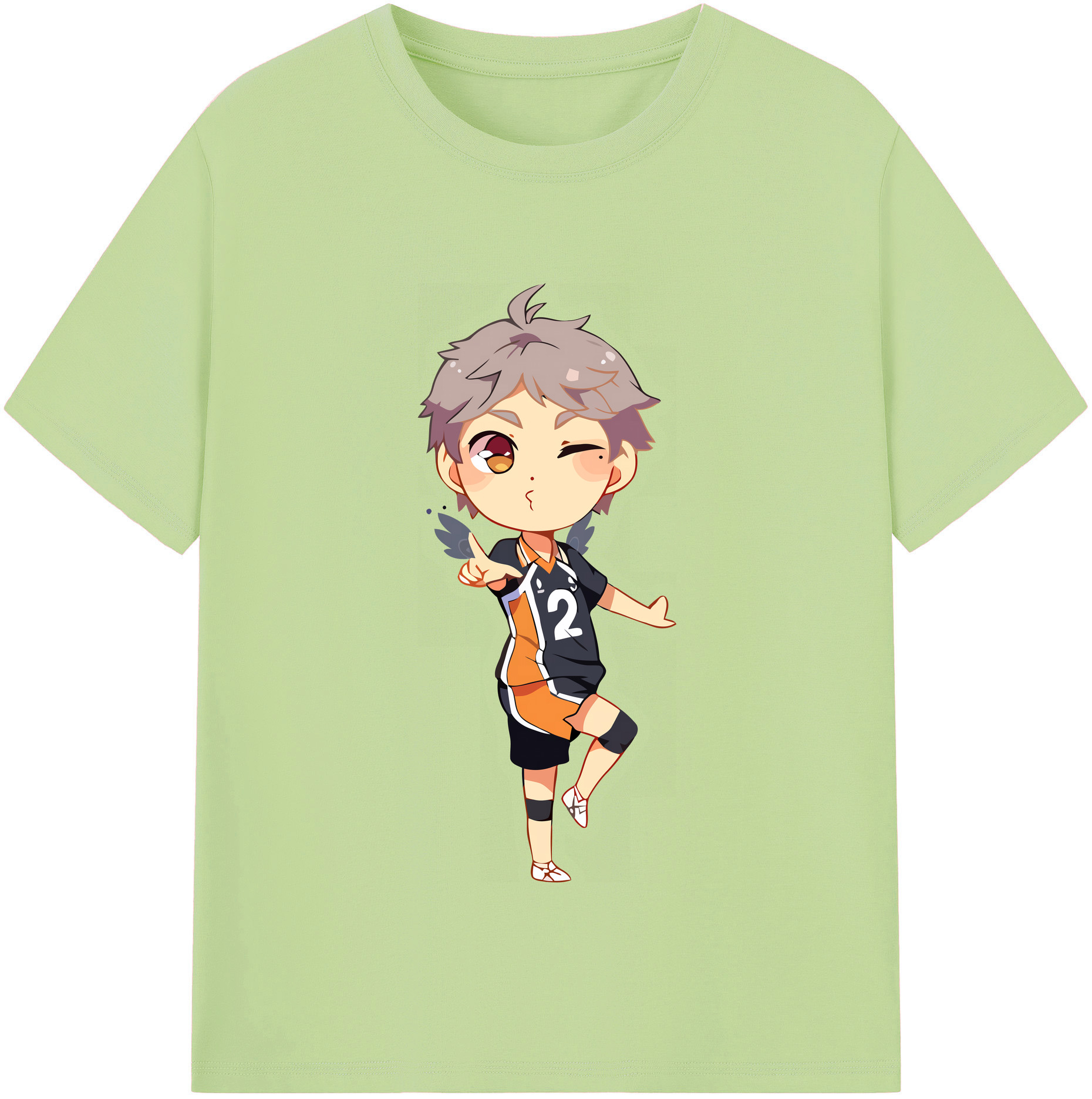 （画像用） ハイキュー!! Haikyu!! 綿100％半袖Tシャツ（フロントプリント）